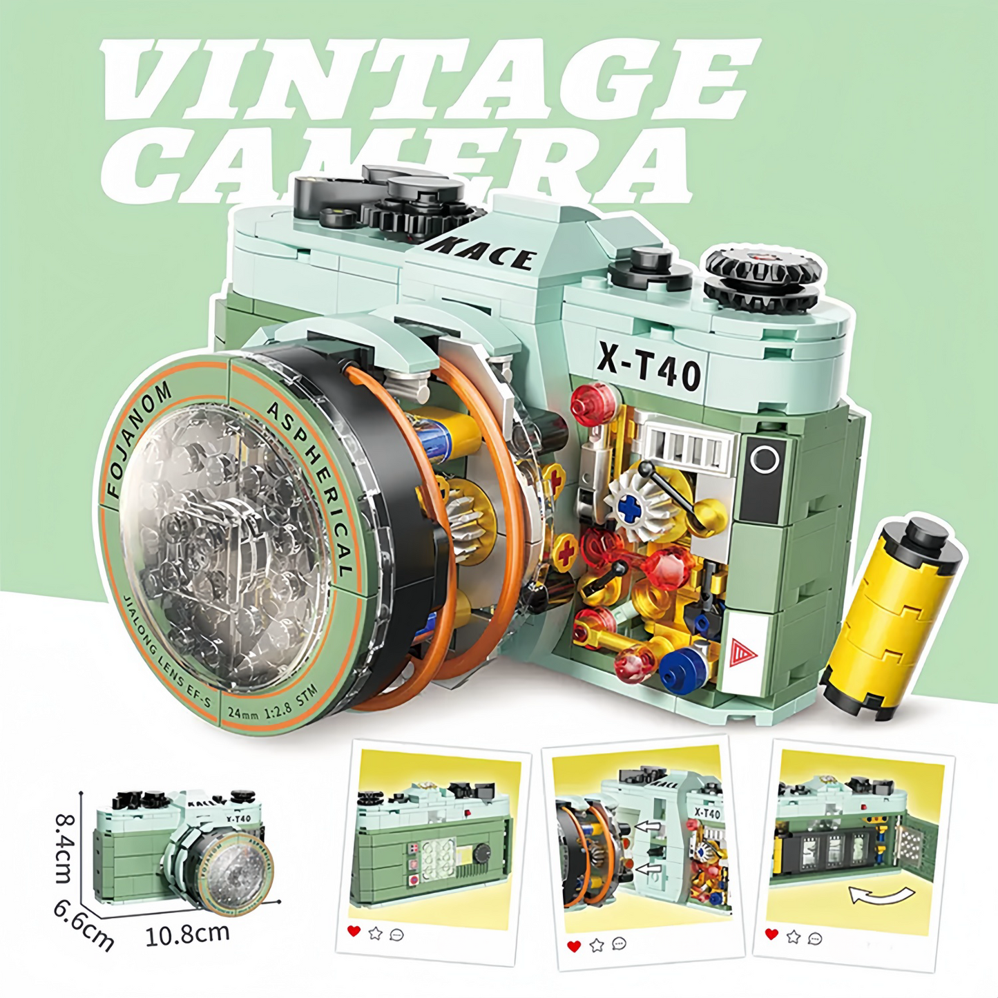 RETRO KAMERA BLOK MONTE OYUNCAKLAR