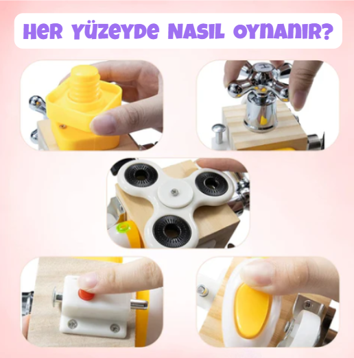 MONTESSORİ  AHŞAP AKIL VE ZEKA KÜPÜ: Hayal Gücünün Kilitlerini Açsın, Zihnini Geliştirsin!