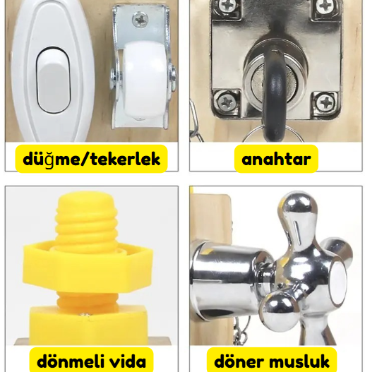 MONTESSORİ  AHŞAP AKIL VE ZEKA KÜPÜ: Hayal Gücünün Kilitlerini Açsın, Zihnini Geliştirsin!