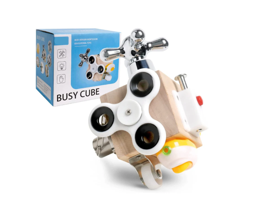 MONTESSORİ  AHŞAP AKIL VE ZEKA KÜPÜ: Hayal Gücünün Kilitlerini Açsın, Zihnini Geliştirsin!