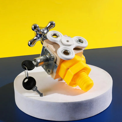 MONTESSORİ  AHŞAP AKIL VE ZEKA KÜPÜ: Hayal Gücünün Kilitlerini Açsın, Zihnini Geliştirsin!