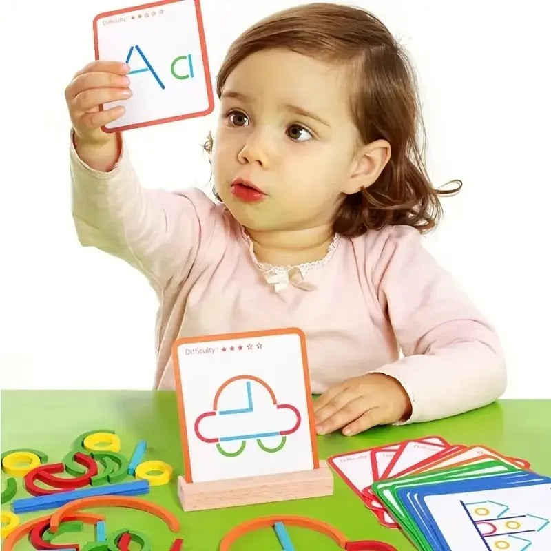 AHŞAP YARATICI ÇUBUKLAR - KUTU ZEKA OYUNU