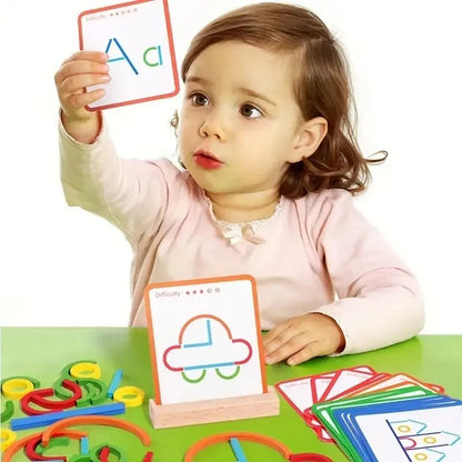 AHŞAP YARATICI ÇUBUKLAR - KUTU ZEKA OYUNU