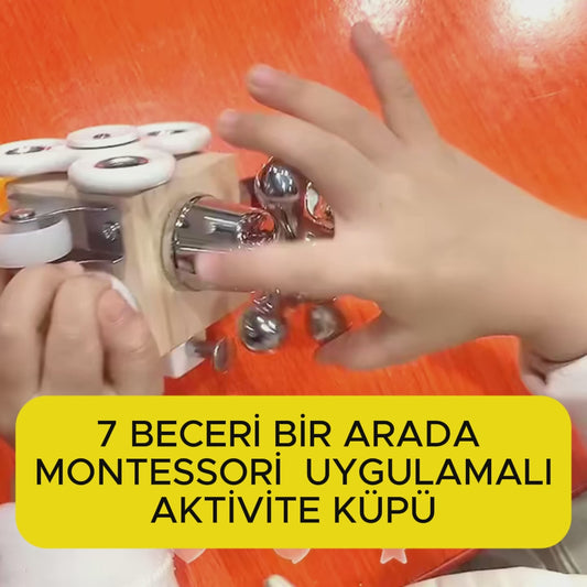 MONTESSORİ  AHŞAP AKIL VE ZEKA KÜPÜ: Hayal Gücünün Kilitlerini Açsın, Zihnini Geliştirsin!